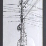 Cardstock paper. Paint marker and fine ink pen.